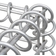 vidaXL Gabbione Letto Rialzato da Giardino Esagonale 160x140x100 cm - Argento ∅18cm