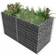 vidaXL Gabion Planter Steel 180 x 90 x 100 cm - Silver 90cm