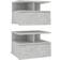 vidaXL Wall-Hung Sängbord 31x40cm 2st