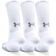 Under Armour Heatgear Crew Socks 3-pack Unisex - White/ Steel