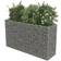 vidaXL Gabion Planter Galvanised Steel 180 x 50 x 100 cm 50cm