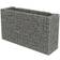 vidaXL Gabion Planter Galvanised Steel 180 x 50 x 100 cm 50cm