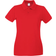 Universal Textiles Women's Fitted Short Sleeve Casual Polo Shirt - Bright Red