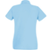 Universal Textiles Women's Fitted Short Sleeve Casual Polo Shirt - Light Blue