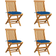 vidaXL 43040 4-pack Trädgårdsmatstol