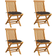 vidaXL 43040 4-pack Trädgårdsmatstol