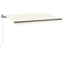 vidaXL Manual Retractable Markise with LED 400x350cm