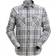 Snickers Workwear 8516 AllroundWork Checked Shirt - Ash/Chili Red