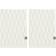Mette Ditmer Geo 2-pack Asciugamano per Ospiti Bianco (55x35cm)