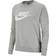 Nike Nsw Essential Fleece Graphic Crew Dk Grey Heather/White Female