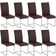 tectake Bettina Kitchen Chair 99cm 8pcs