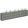 vidaXL Gabion Raised Bed Galvanized Steel 106.3' x 23.6' Planter Basket Pot Wall 30cm