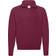 Fruit of the Loom Zip Neck Sweatshirt - Burgundy