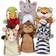 Melissa & Doug Safari Buddies Hand Puppets 6 Pack