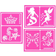 Snazaroo Stencils Girls Fantasy Paint 6 Set