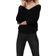 Only Melton V-Neck Knitted Sweater - Black