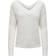 Only Melton V-Neck Knitted Sweater - White/Cloud Dancer