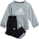 Adidas Infant Badge of Sport Jogger Set - Medium Grey Heather/White (H28835)