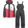 Trespass Kid's Crawley Waterproof Ski Suit Set - Black/Red