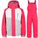 Trespass Kid's Crawley Waterproof Ski Suit Set - Raspberry