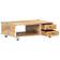 vidaXL Solid Coarse Mango Wood Coffee Table 59x89cm