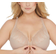 Glamorise Front Close T-Back WonderWire Bra - Cafe