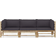 vidaXL 3058204 Loungesæt, borde inkl. 3 sofaer