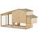 vidaXL Chicken Cage Solid Pine Wood