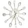 vidaXL Spoon and Fork Wall Clock 31cm