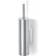 Zack TUBO Porte-brosse WCs Mural 30 x 10 x 10 cm Inox Satiné Mat