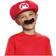 Disguise Child Super Mario Bros. Hat and Mustache Mario Costume Kit Nintendo Accessories