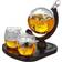 MikaMax Deluxe Globe Decanter Set Carafe à Whiskey 4pcs 0.85L