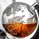 MikaMax Deluxe Globe Decanter Set Whiskeykaraff 4st 0.85L