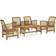 vidaXL 3057974 Lounge-Set, 1 Tisch einschl. 4 Stühle