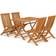 vidaXL 3059601 Set da pranzo per patio, 1 Tavolo incluso 4 Sedie