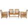 vidaXL 3057974 Lounge-Set, 1 Tisch einschl. 4 Stühle & 4 Sofas
