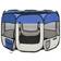 vidaXL Box Per Cani Pieghevole Con Borsa Trasporto Rosa 90x90x58 cm