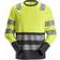Snickers Workwear AllroundWork Hi-Vis Long Sleeve CL2 T-shirt - Hi Vis Yellow/Steel Grey