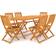 vidaXL 3060197 Matgrupp, 1 Bord inkl. 6 Stolar