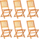 vidaXL 3060197 Matgrupp, 1 Bord inkl. 6 Stolar