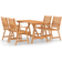 vidaXL 3057844 Ensemble repas de patio, 1 Table incluse 4 Chaises