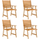 vidaXL 3057844 Havemøbelsæt, 1 borde inkl. 4 stole