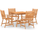 vidaXL 3057843 Juego de comedor de patio, 1 Mesa incl. 4 Sillas