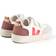 Veja V-12 Velcro ChromeFree Leather - White Multic Dried Petal