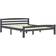 vidaXL Solid Pine 66cm Sengeramme 160x200cm