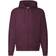 Fruit of the Loom Zip Through Hooded Sweatshirt - Burgundy