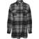 Noisy May Loose Fit Shirt - Black/Checks Bw/Grey