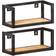 vidaXL - Wall Shelf 63" 2pcs