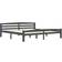 vidaXL Solid Pine 66cm Sengeramme 200x200cm