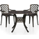 vidaXL 3070586 Café-Set, 1 Tisch einschl. 2 Stühle